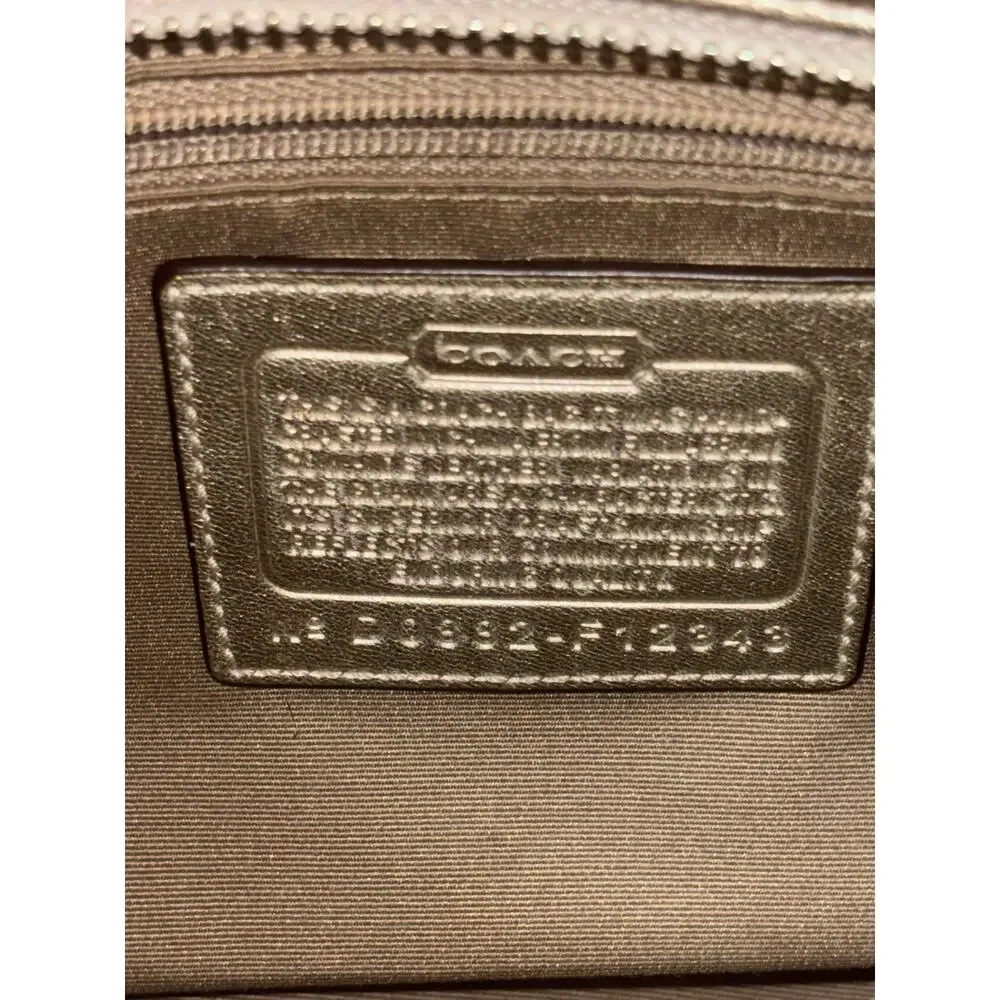 Coach Gallery Leather Purse Hand Bag Gold Accents Contemporary Preppy Classic